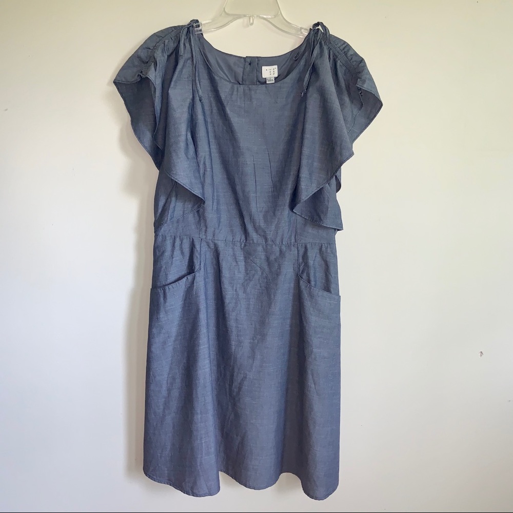 NWT a new day Chambray Dress with Pockets